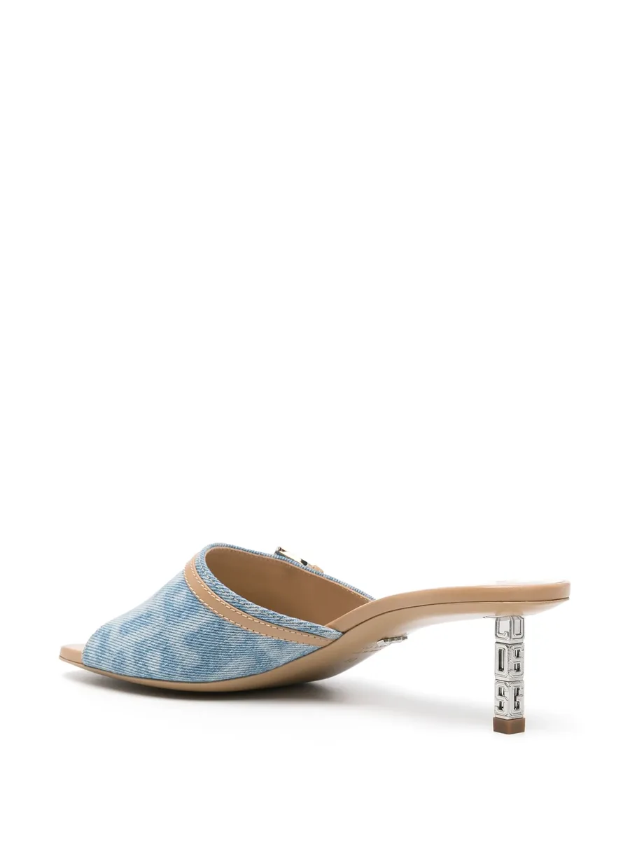 monogram-pattern leather sandals 5