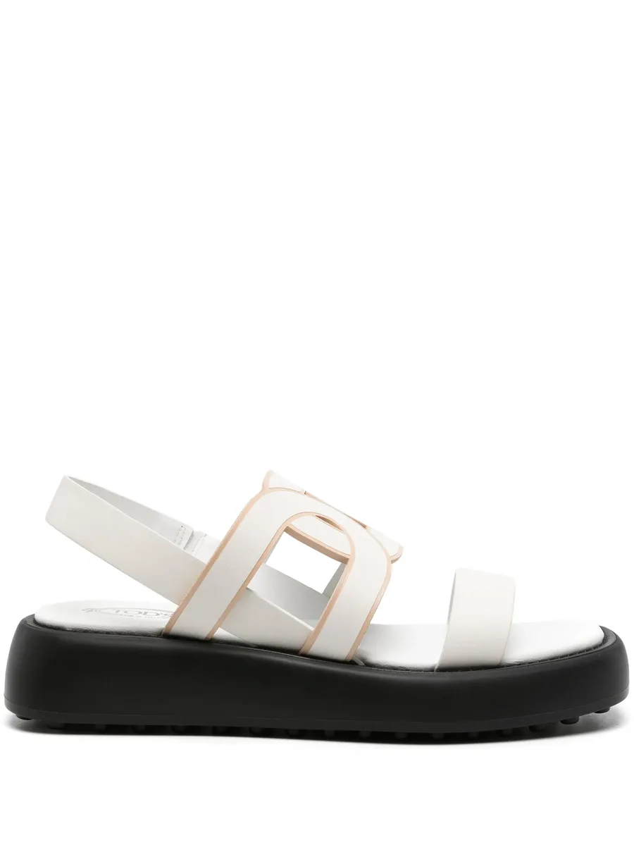 cut-out leather sandals 2