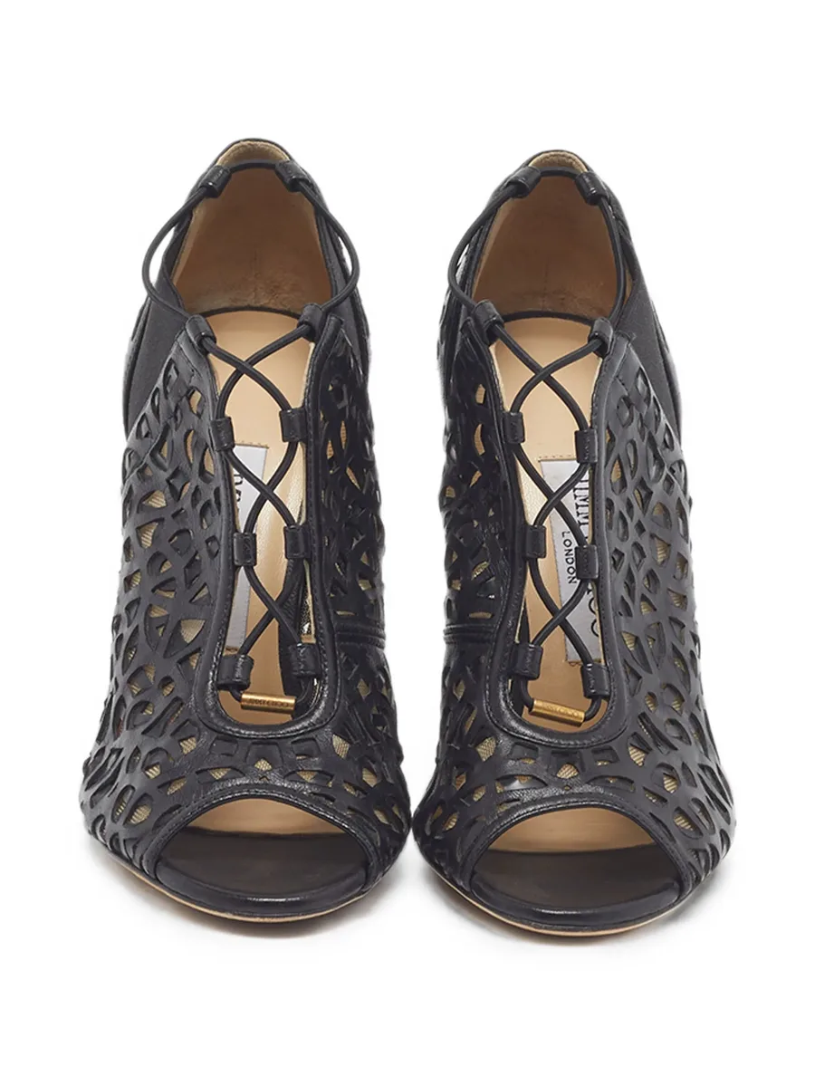 Kalipso laser-cutout ankle boots 8