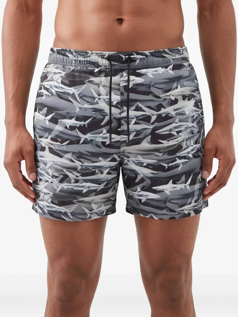 Shark print swim shorts 4