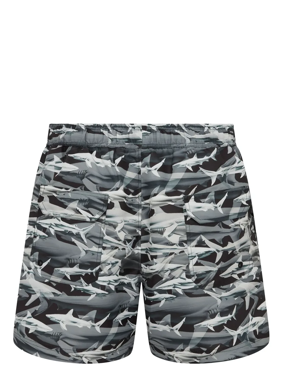 Shark print swim shorts 9