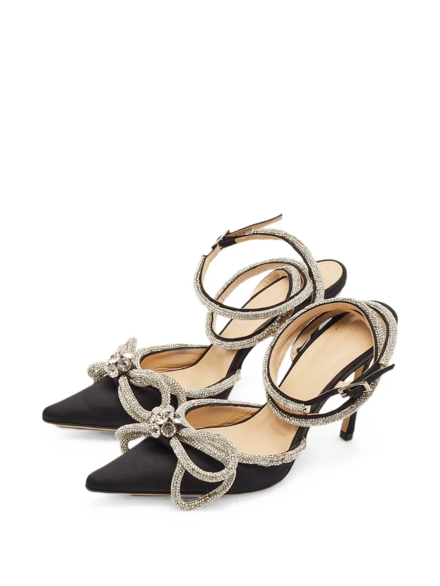 Double Bow crystal-embellished pumps 3