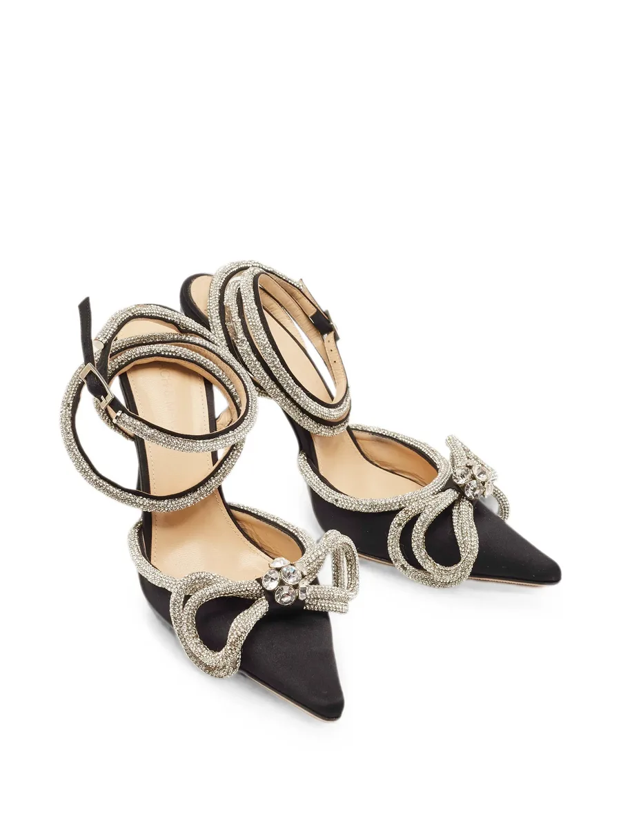 Double Bow crystal-embellished pumps 8