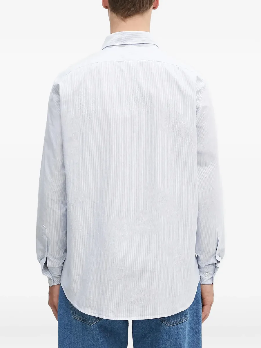 stripe-pattern shirt 8