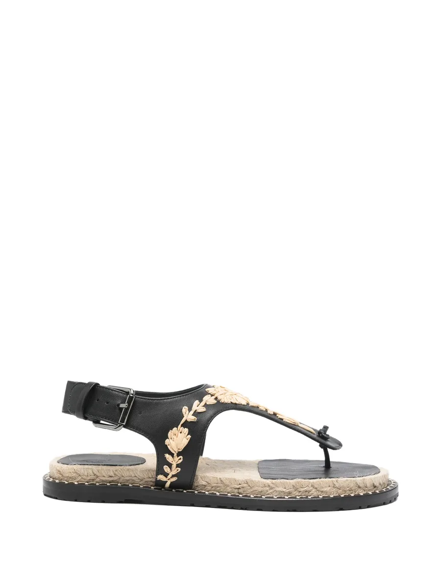 босоножки Pedra с цветочной вышивкой 1