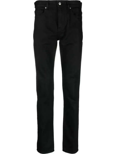 logo-patch straight-leg jeans