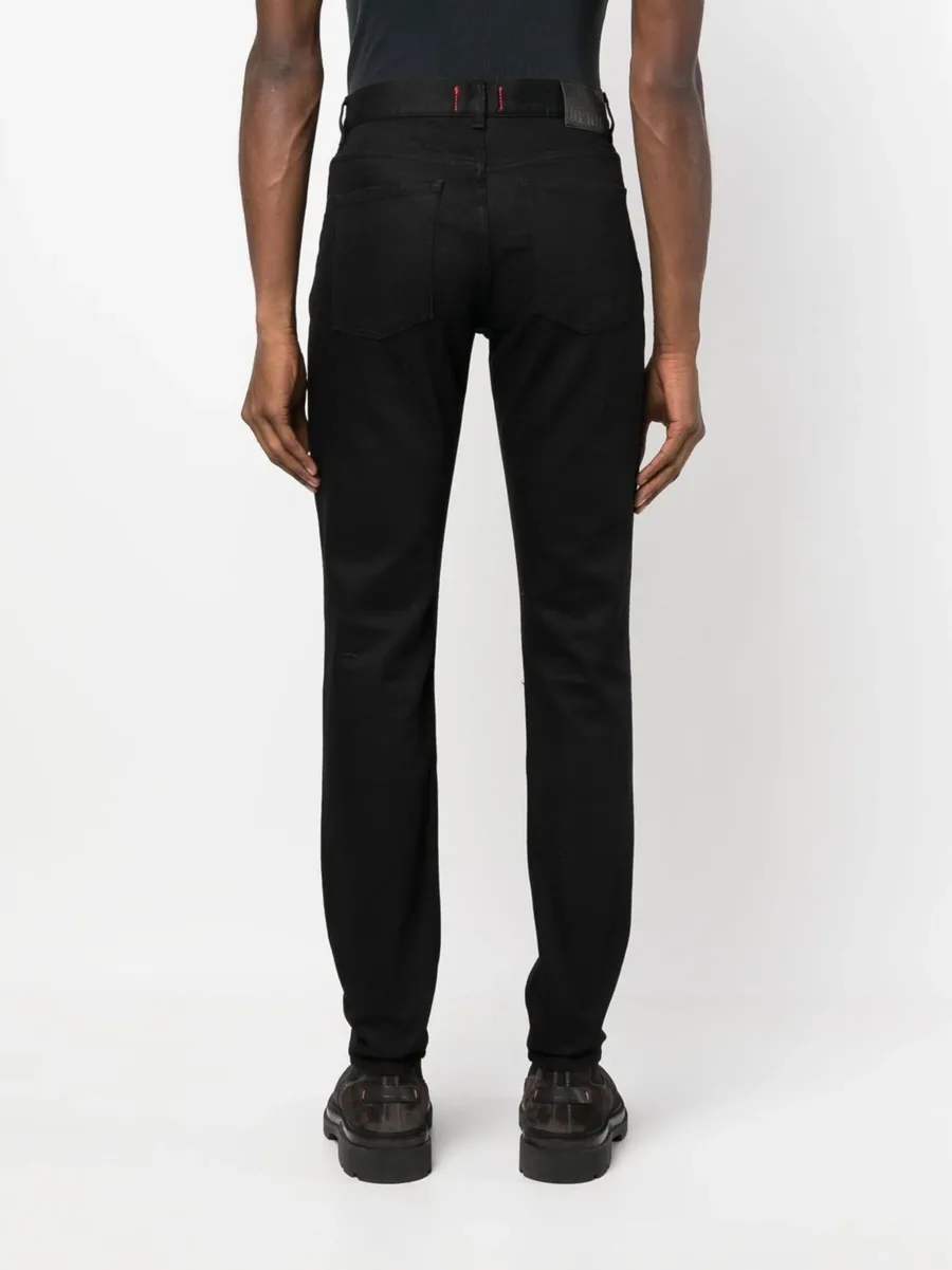 logo-patch straight-leg jeans 8