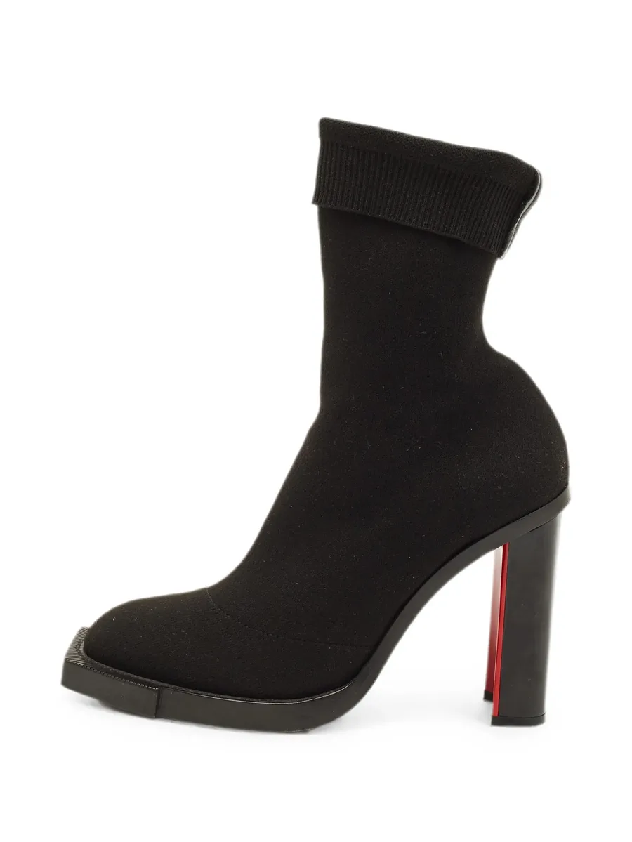 stretch-fabric ankle boots 2