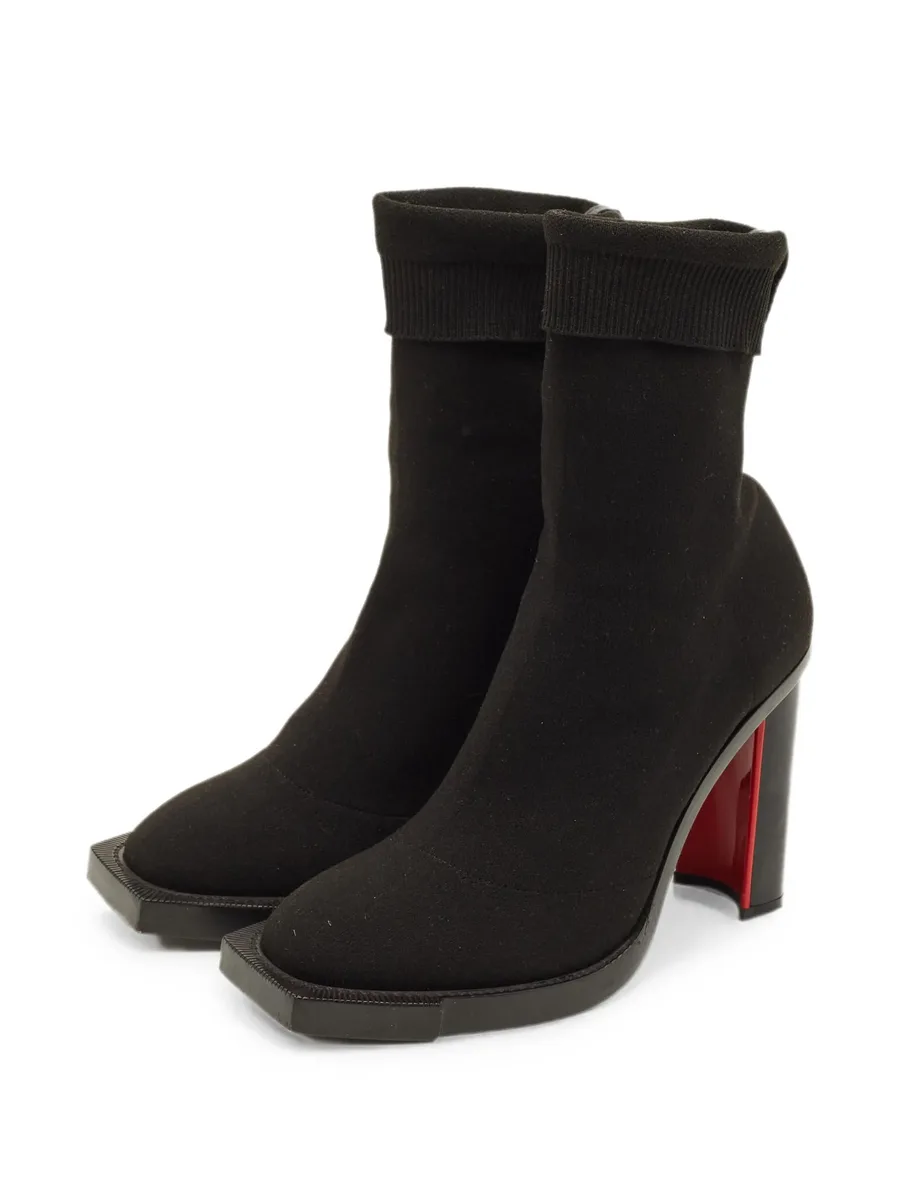stretch-fabric ankle boots 4