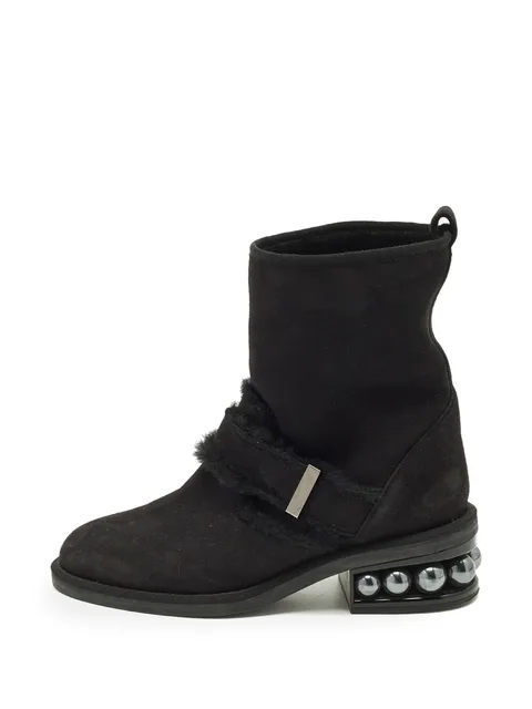 Casati faux-fur trim ankle boots