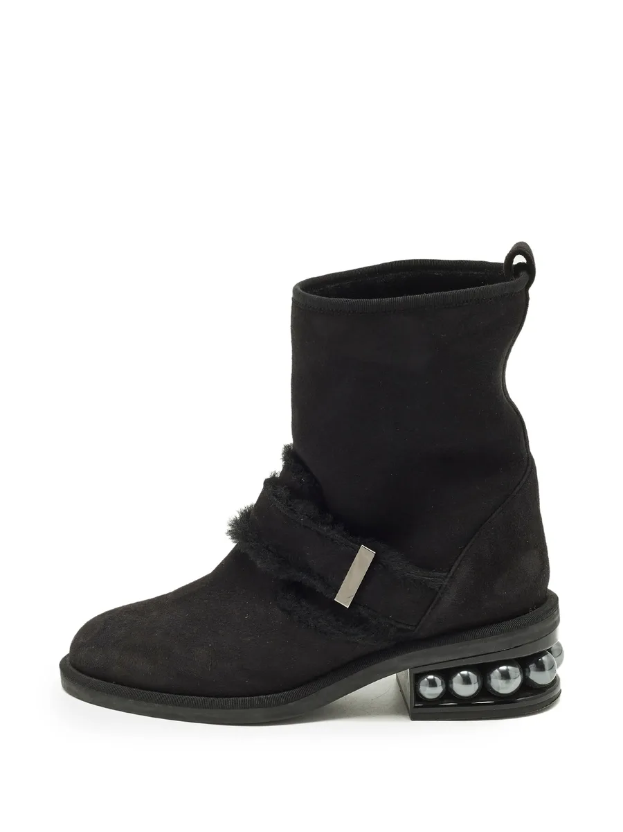 Casati faux-fur trim ankle boots 2