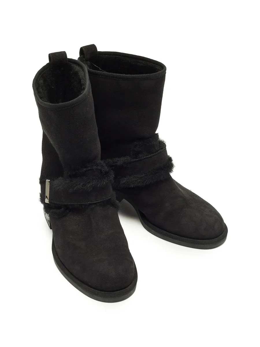 Casati faux-fur trim ankle boots 4