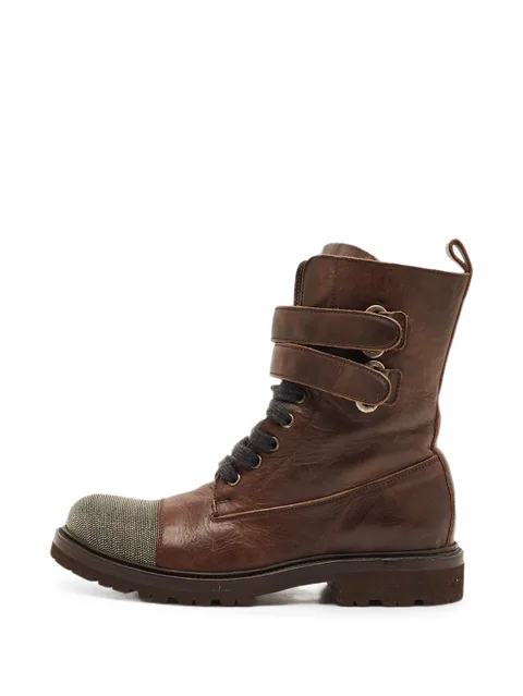cap-toe combat boots