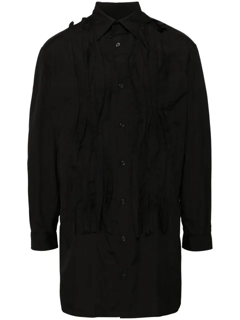 pintuck-detailed shirt