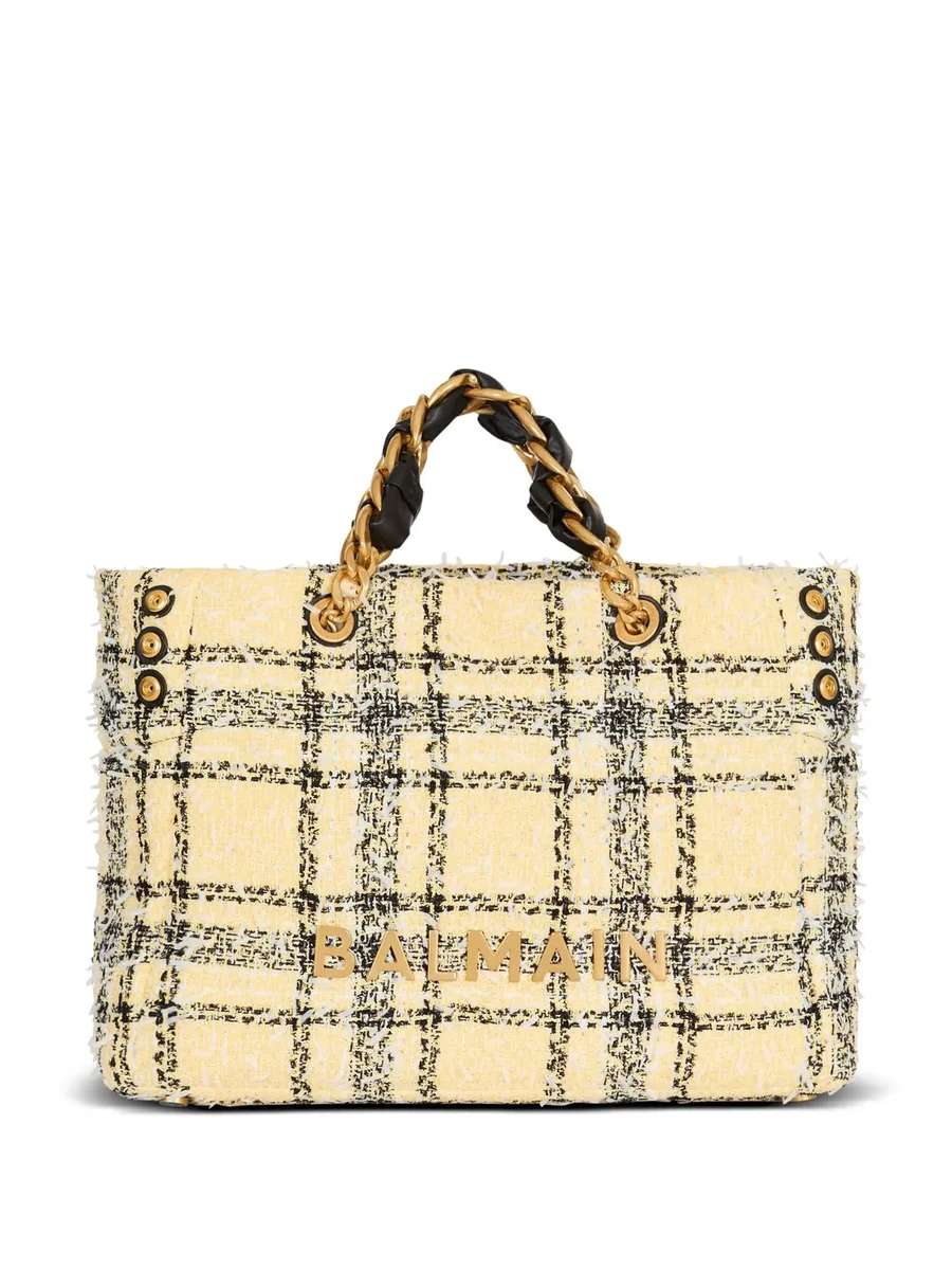 клетчатая сумка-тоут 1945 1