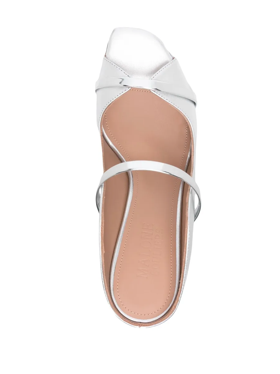 мюли с эффектом металлик 10