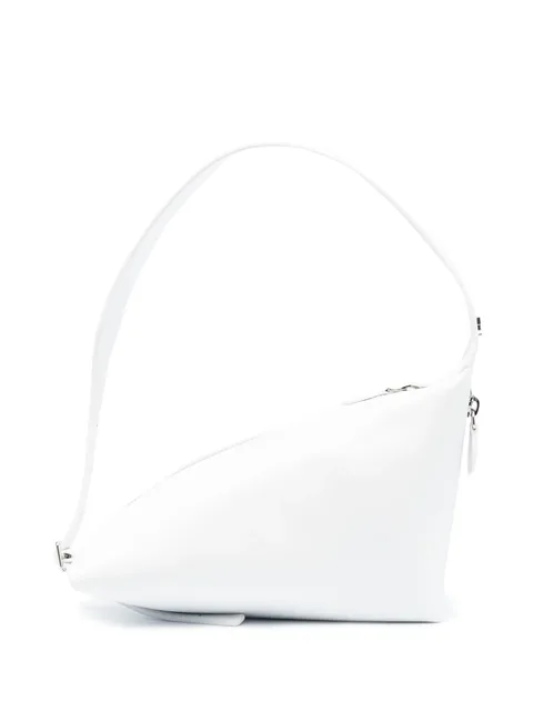 Racer leather shoulder bag