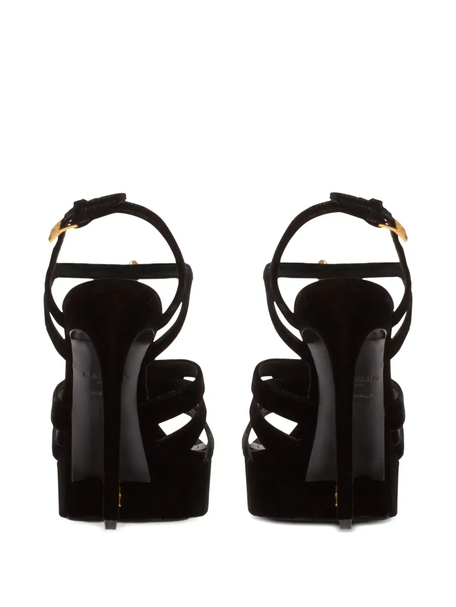 velvet open-toe sandals 6