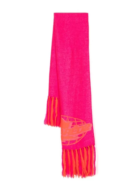 logo-print scarf