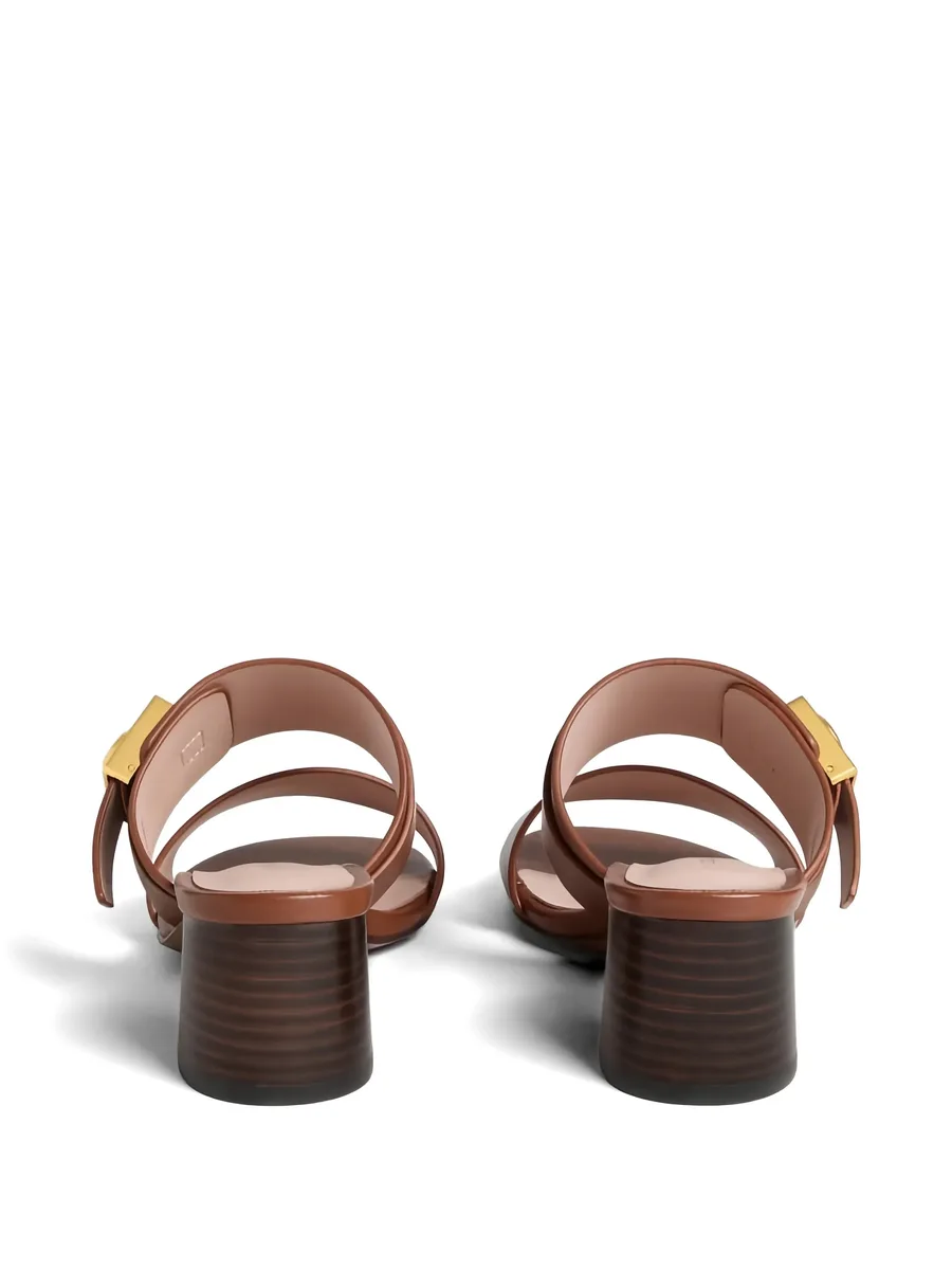 C-Me Lock calf-leather mules 5