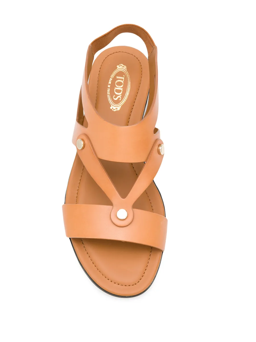 studded flat sandals 8