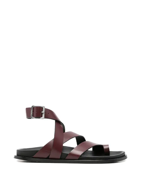 crossover toe-loop sandals