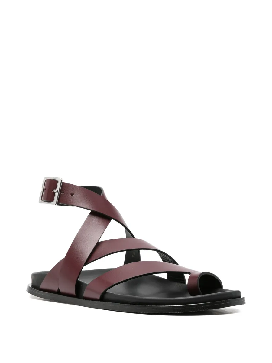crossover toe-loop sandals 4