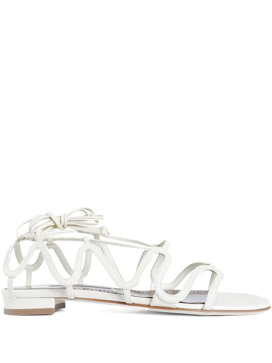 Fawdaflat lace-up leather sandals 2