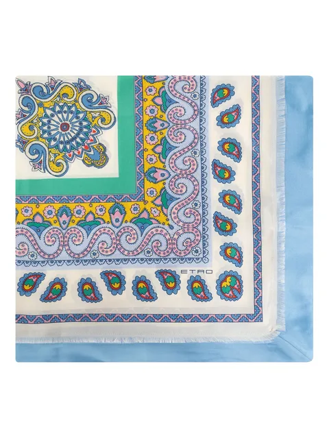 graphic print scarf