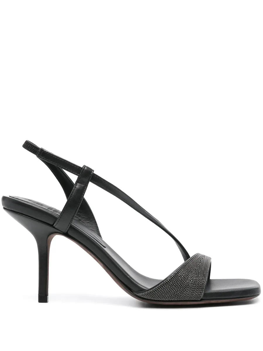 95mm Monili-chain leather sandals 2