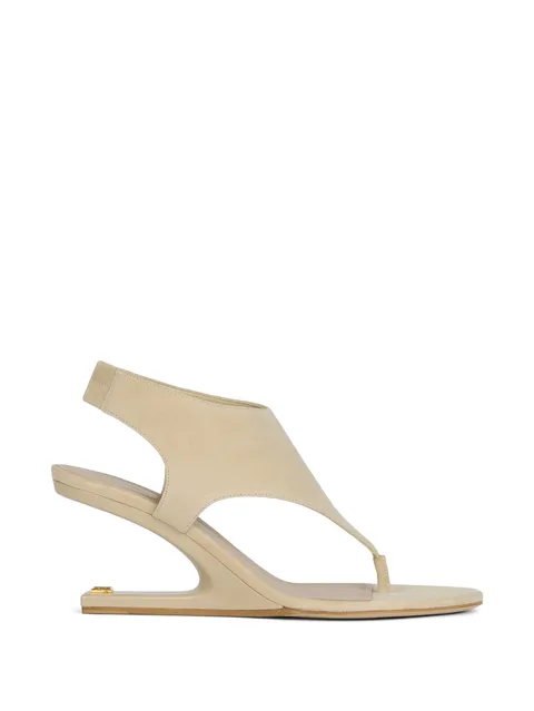 No Wedge suede sandals