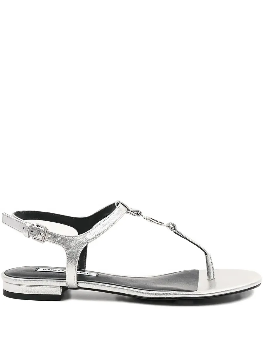 logo-appliqué sandals 1
