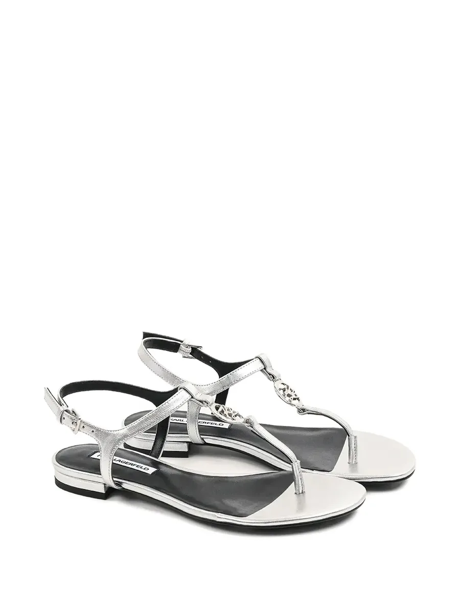 logo-appliqué sandals 4