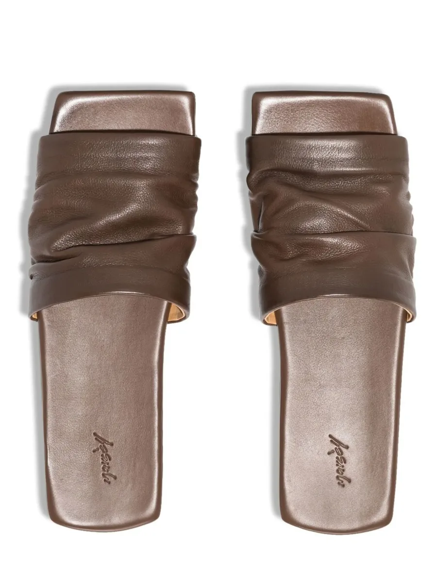 Tavola ruched flat sandals 7