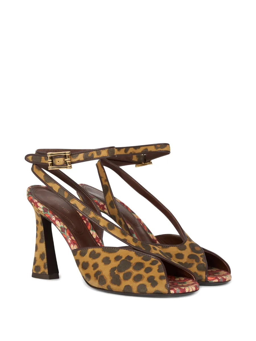 90mm animal-print heeled sandals 4