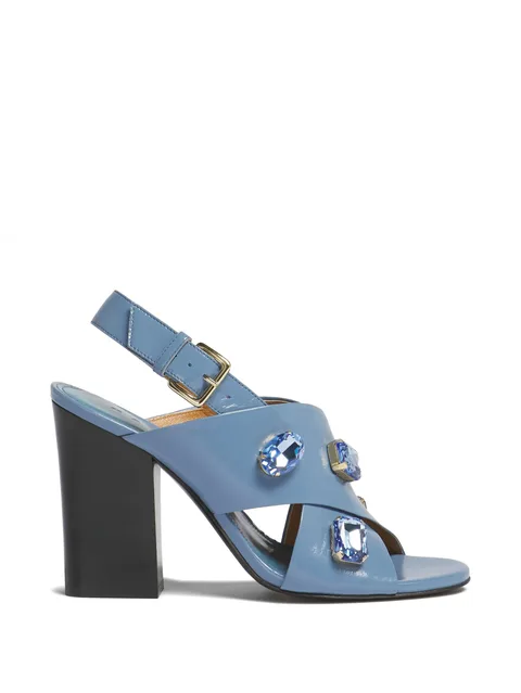 leather criss-cross sandals