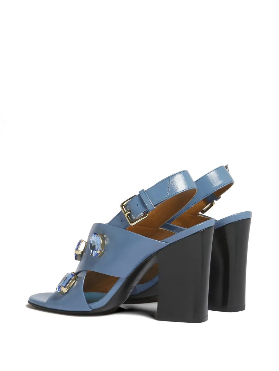 leather criss-cross sandals 6