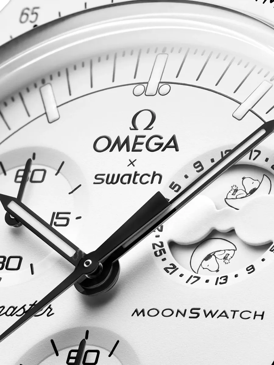 наручные часы Moonswatch Mission to Moonphase 42 мм из коллаборации с Swatch 4