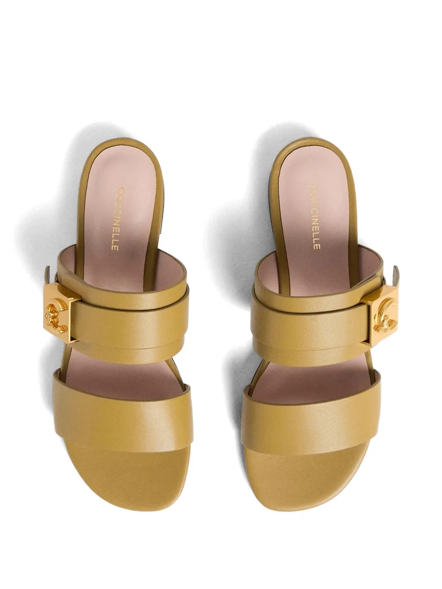 Standard Farfetch Format:  C-ME Lock buckle-strap leather sandals 8