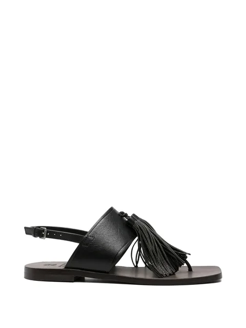 tassel-detail sandals