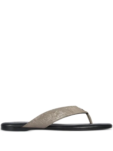 logo-detail flat sandals
