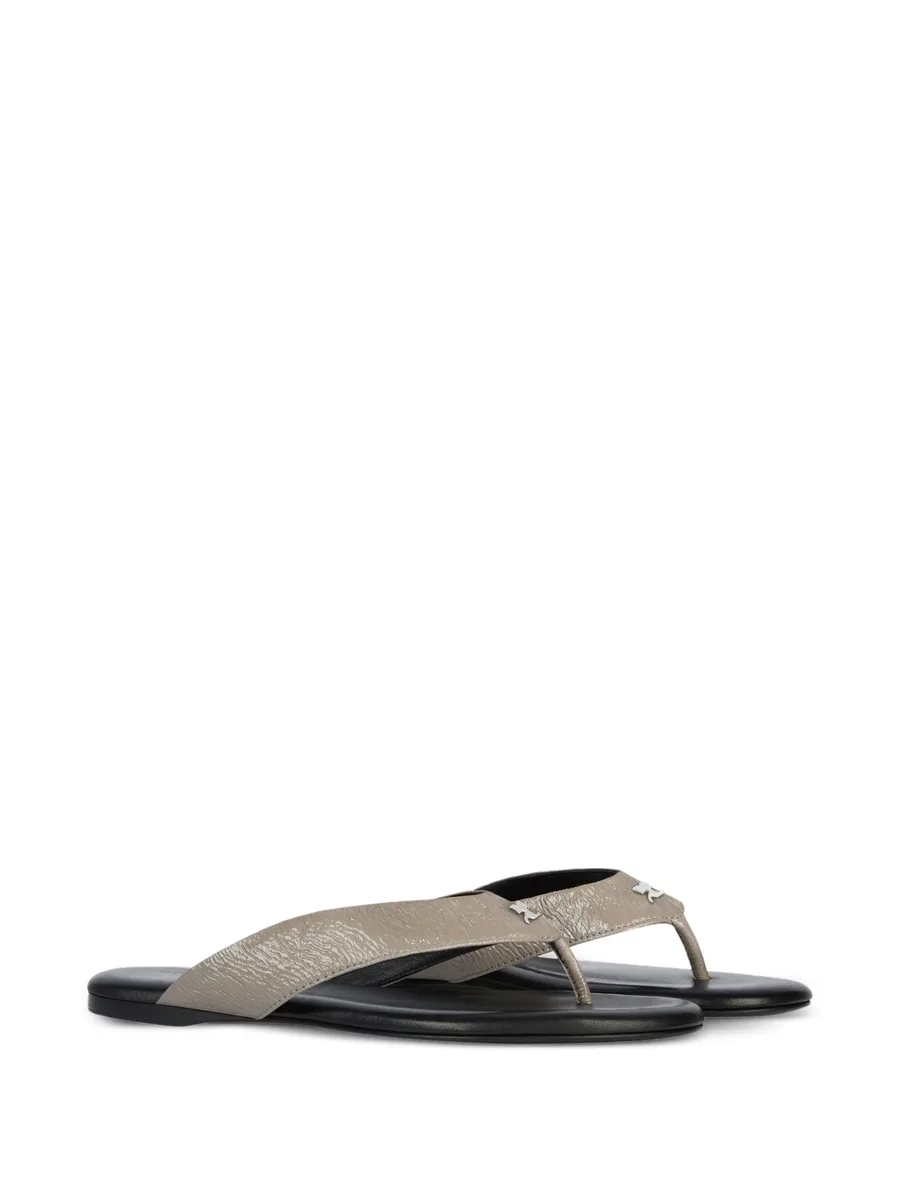 logo-detail flat sandals 3