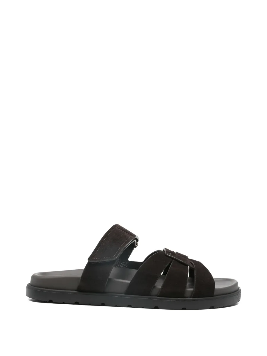 woven suede sandals 1