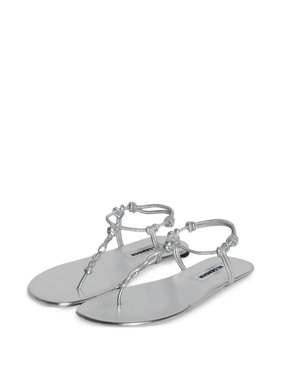 knot-strap flat sandals 8