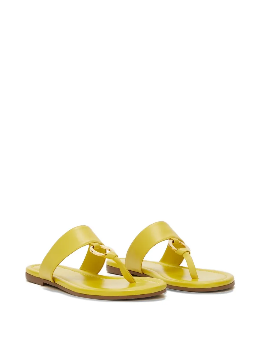 Olivia ring-detail leather sandals 3