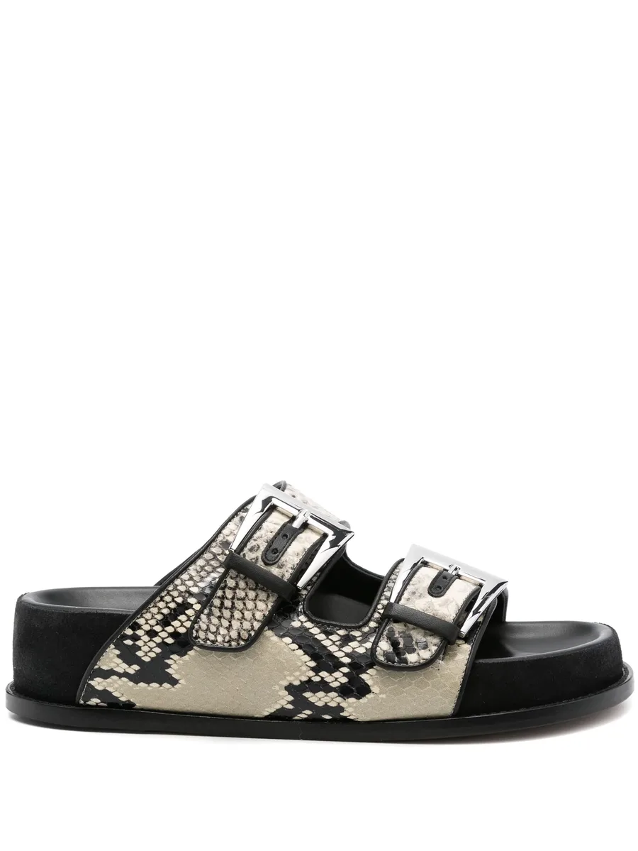 snakeskin sandals 1
