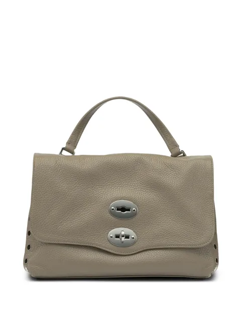 Postina turnlock leather tote bag