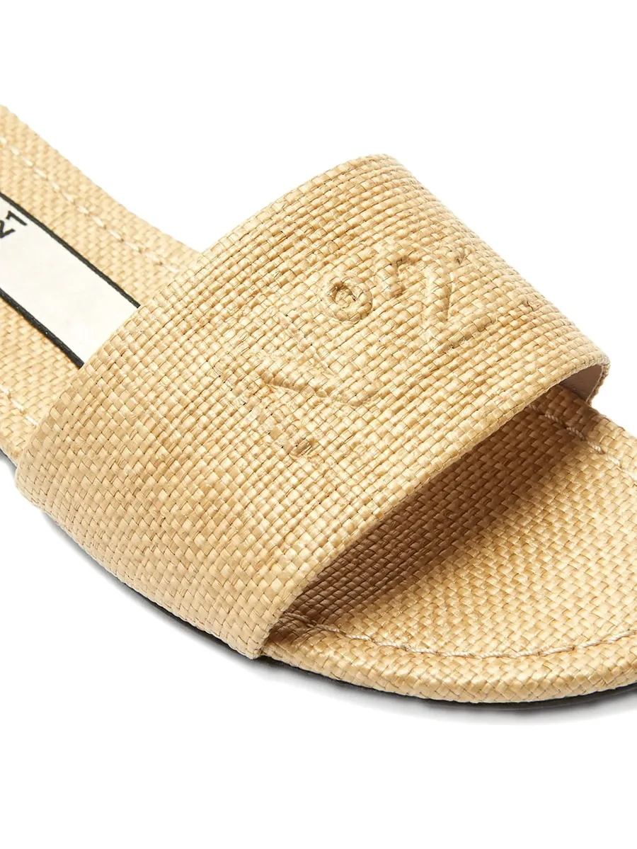 logo-embossed sandals 6