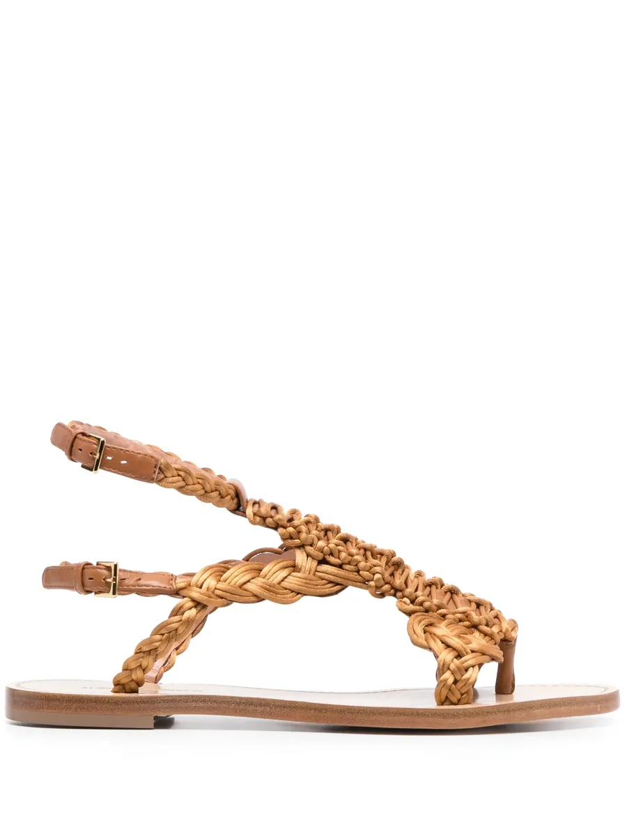 open-toe braided sandals 1