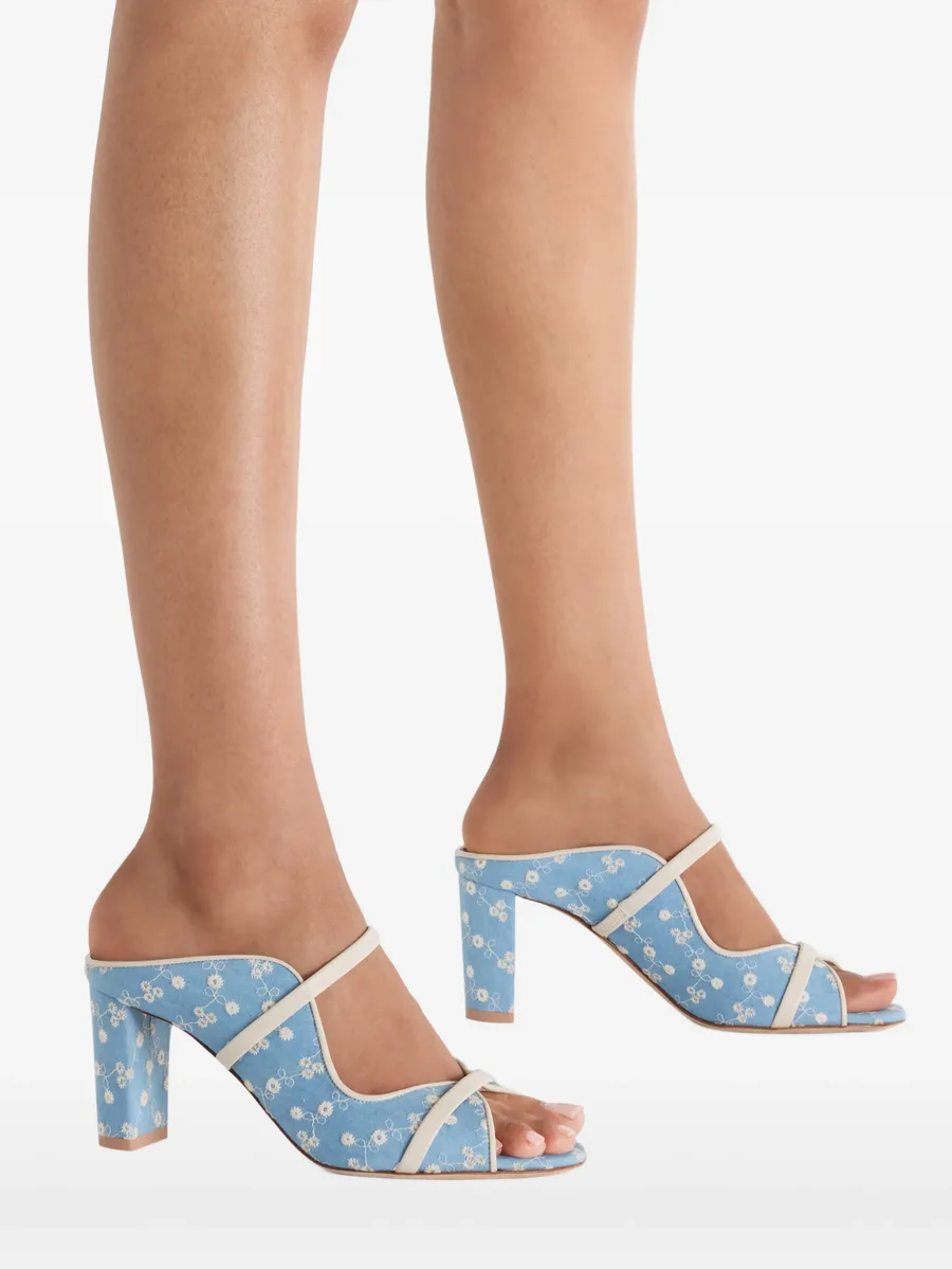 Norah floral-printed heeled sandals 9